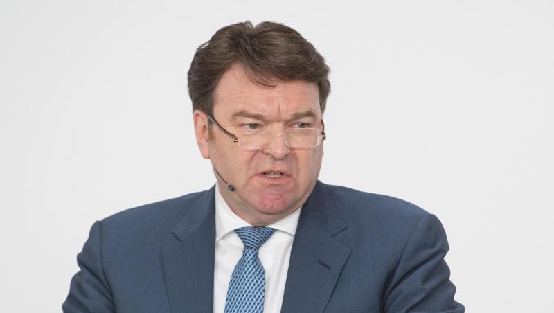 Bram Schot, der neue Vorstandsvorsitzende von Audi, während einer Pressekonferenz. Foto: Armin Weigel/Archiv