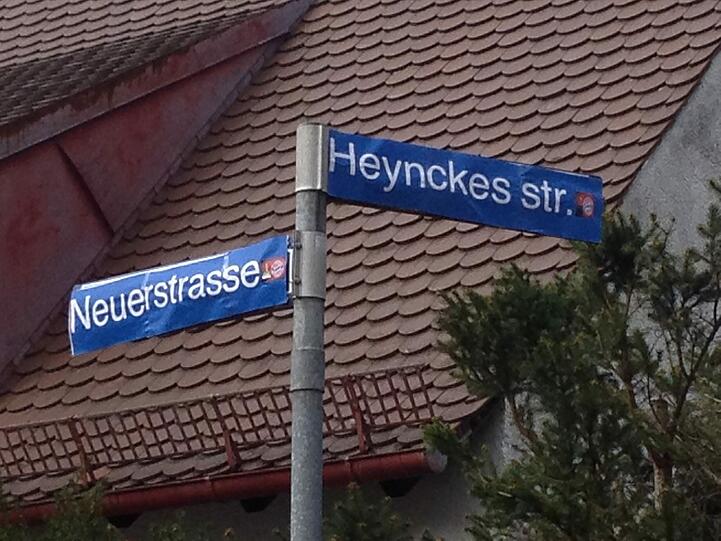Die Gartenstadt Trudering nach der Freinacht 2013: Diese Straßen hießen vorher Nauestraße und Hippelstraße.