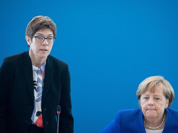Bundeskanzlerin auf Abruf? Angela Merkel und CDU-Chefin Annegret Kramp-Karrenbauer.