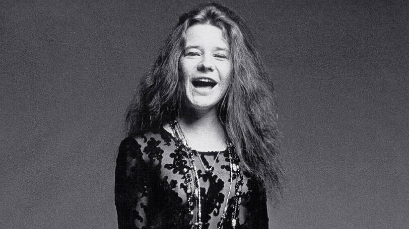 Janis Joplin bei einem Fotoshooting im Jahr 1969