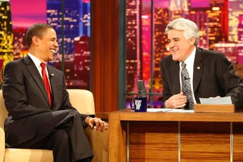 Gute Stimmung: Barack Obama und Jay Leno.