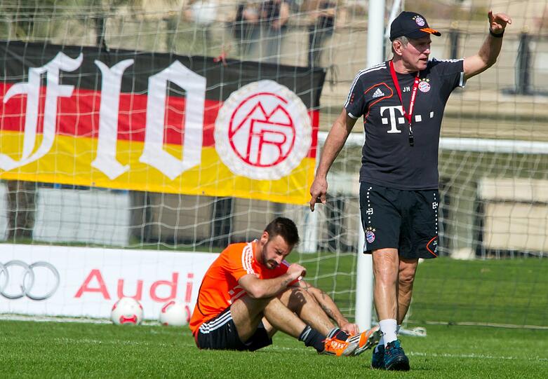 Der FC Bayern am vierten Trainingstag in Doha.