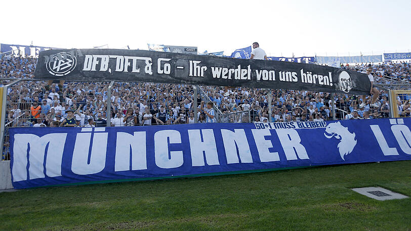 Keine innige Beziehung: der DFB und die Ultras des TSV 1860.