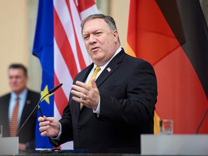 Mike Pompeo, Außenminister der Vereinigten Staaten von Amerika. Foto: Gregor Fischer/dpa/Archivbild