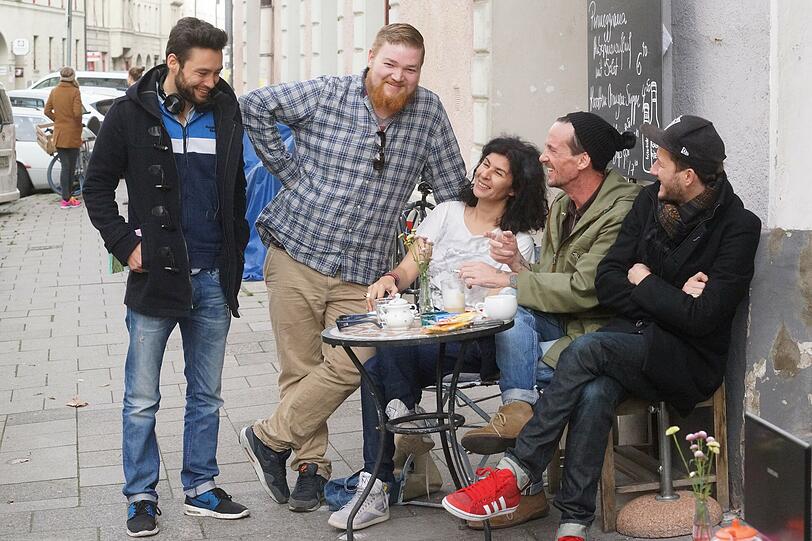 Zehra Spindler beim Termin mit der AZ im Dreimühlenviertel.