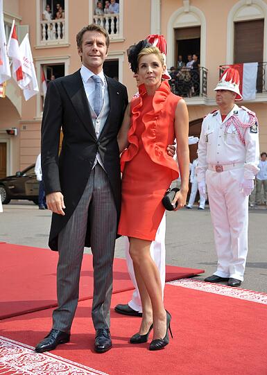 Prinz Emanuele Filiberto von Venedig und Piedmont und Clotilde Courau von Venedig und Piedmont.