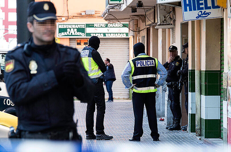 Am frühen Morgen nahmen Beamte der Policia Nacional im Stadtteil Son Gotleu einen möglichen IS-Unterstützer fest.