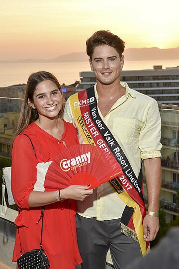 Dominik Bruntner (Mister Germany 2017) und Lucia Strunz