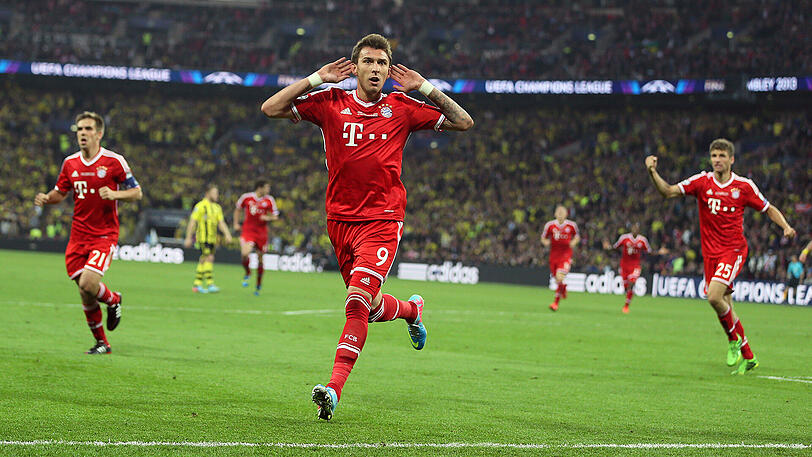Mario Mandzukic jubelt nach seinem Treffer zum 1:0.