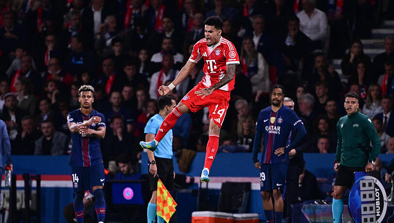 &Uuml;berragender Bayern-Spieler beim 4:5 gegen PSG: Luis D&iacute;az.