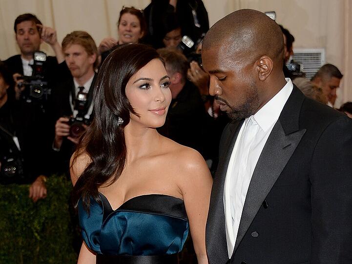 Kim Kardashian und Kanye West auf einer Gala in Los Angeles