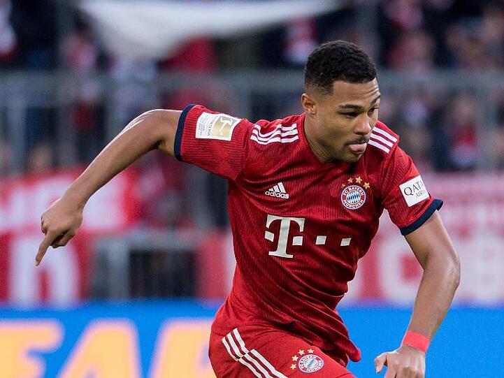 Serge Gnabry von München spielt den Ball. Foto: Sven Hoppe/Archiv