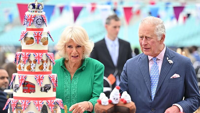 Prinz Charles und Herzogin Camilla beim Jubiläums-Lunch.