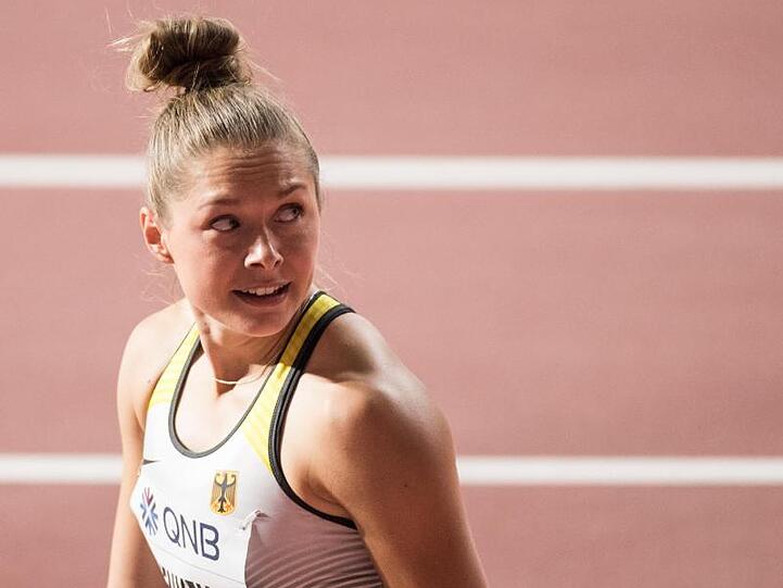 Gina Lückenkemper wurde in mäßigen 11,30 Sekunden Letzte ihres Laufs über 100 Meter.