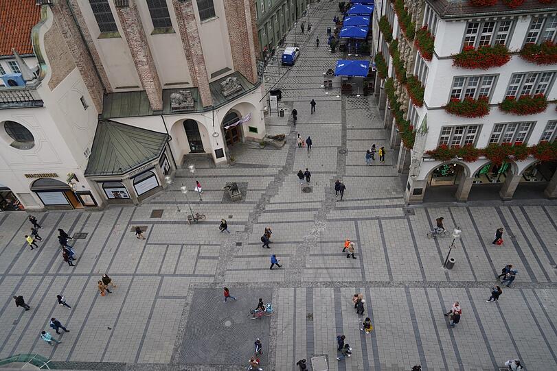 Überschaubar: die Kaufingerstraße dieser Tage.