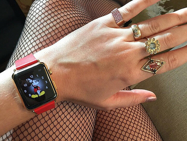 Katy Perry trug ihre Apple Watch schon vor dem offiziellen Verkaufsstart am 24. April