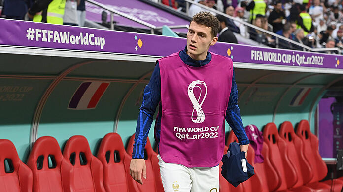 WM-Stammplatz Ersatzbank: Benjamin Pavard.