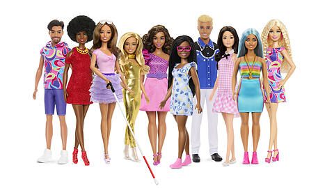Die neue Barbie von Spielzeughersteller Mattel ist blind.