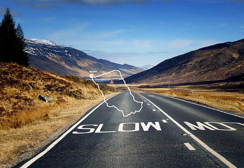 Platz 5: Eine Rundfahrt Inverness - Nairn &ndash; Inverness in Schottland.