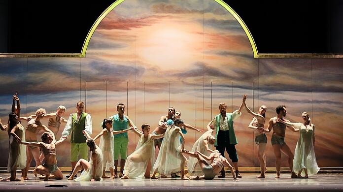 Claudio Monteverdis Madrigal "Tirsi et Clori" als Teil von "Amors Fest" im Gärtnerplatztheater.