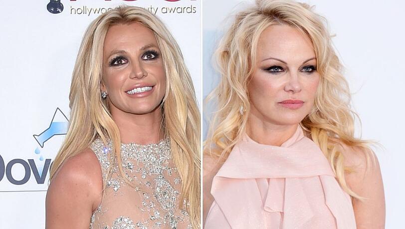 Britney Spears (li.) outet sich als Fan von Pamela Anderson.