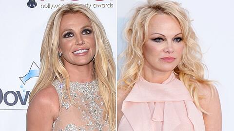 Britney Spears (li.) outet sich als Fan von Pamela Anderson.