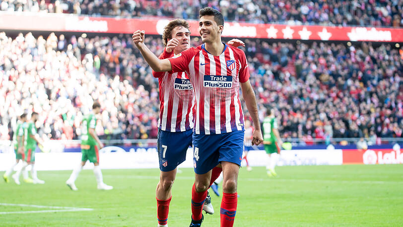 Stammspieler bei Atlético Madrid: Rodrigo (r.). Stammspieler bei Atlético Madrid: Rodrigo (r.).
