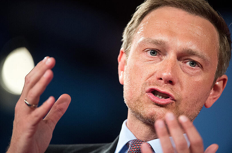 FDP-Chef Lindner spricht in Berlin.