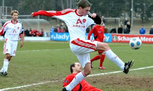 Vier Tore in acht Minuten: Niklas Hörber erzielte beim Test gegen den SV Seligenporten einen "Quattrick".