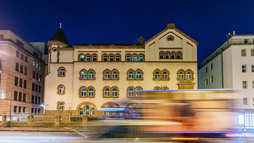 Die Schule des vermissten Jungen in Frankfurt.