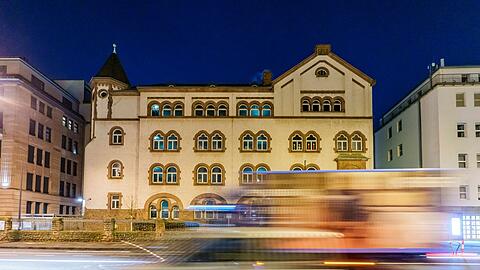 Die Schule des vermissten Jungen in Frankfurt.