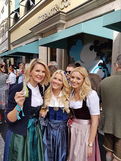 Monica Ivancan, Jennifer Knäble und Delia Fischer feierten bei "Breakfast at Tiffany"