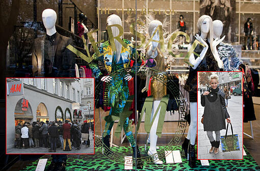 Am Donnerstagmorgen startete der Verkauf der neuen Versace-Kollektion bei H&M: Bereits in der Nacht standen die Münchener Schlange vor der H&M-Filiale in der Kaufinger Straße. Die AZ war beim Ansturm auf Versace dabei.