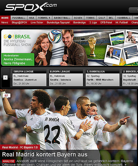 "spox.com": "Real Madrid kontert Bayern aus"