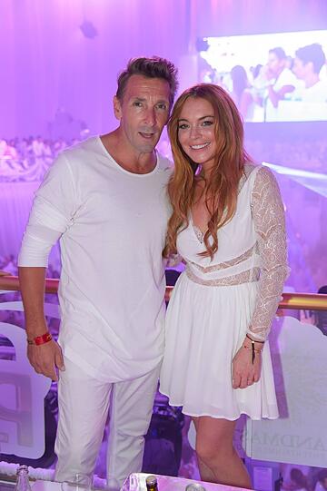 Mark Keller und Lindsay Lohan.