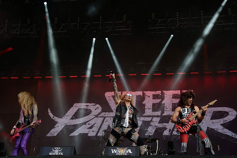 Glam-Rock vom Feinsten: "Steel Panther" auf dem Wacken 2014.