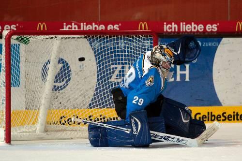 Momentan die Nummer eins im EHC-Tor: Joey Vollmer.