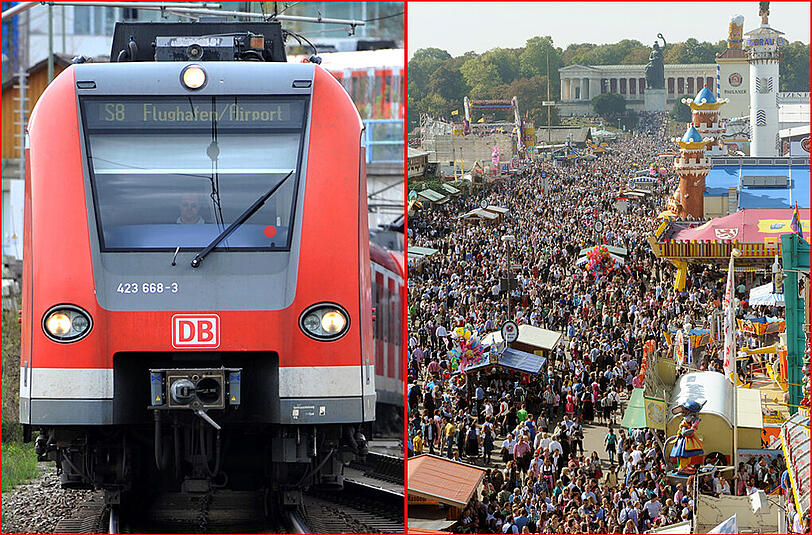 Die Bahn stellt während der Wiesnzeit 500 Zuge und S-Bahnen mehr zur Verfügung.