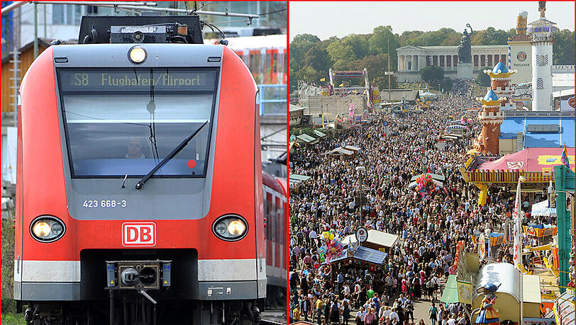 Die Bahn stellt während der Wiesnzeit 500 Zuge und S-Bahnen mehr zur Verfügung. Die Bahn stellt während der Wiesnzeit 500 Zuge und S-Bahnen mehr zur Verfügung.
