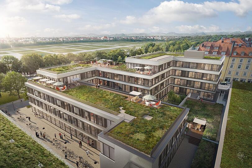 So visualisieren die Architekten den neuen Firmensitz.