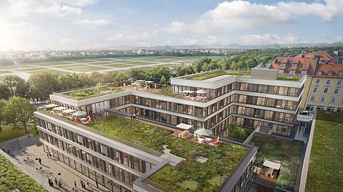So visualisieren die Architekten den neuen Firmensitz.