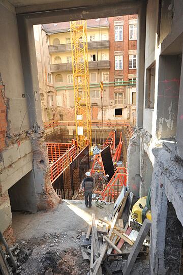 Die Hoftstatt: Ein Bilder-Rundgang auf der Baustelle