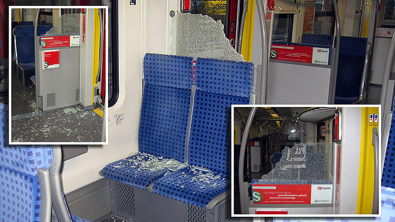 Aufgrund der beschädigten Scheibe musste der Bahn-Wagon außer Betrieb genommen werden.