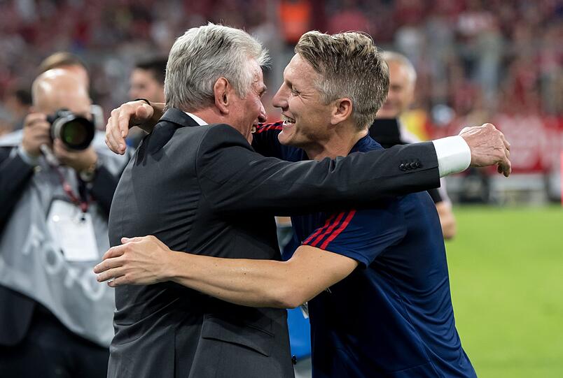Mit dem Triple-Coach Jupp Heynckes.