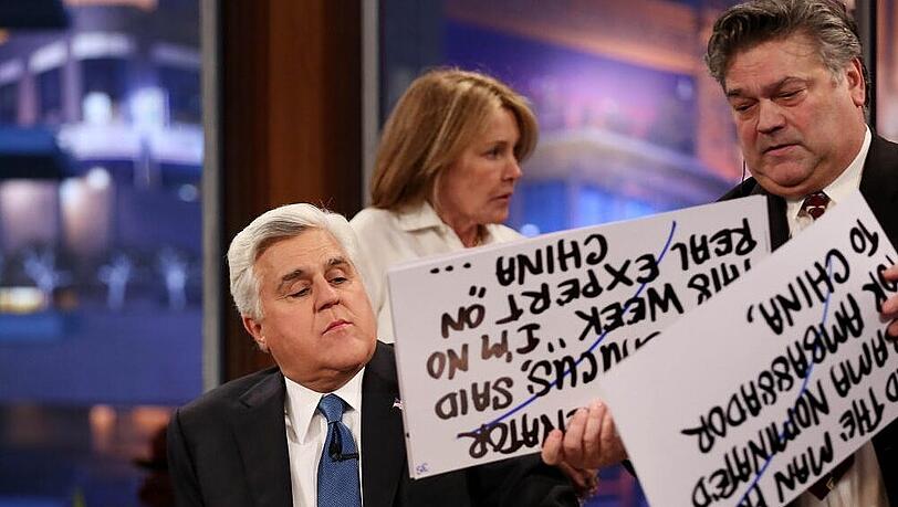 Jay Leno während den letzten Aufnahmen zur "Tonight Show" Jay Leno während den letzten Aufnahmen zur "Tonight Show"