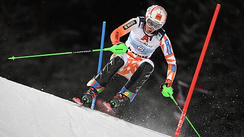 Petra Vlhova aus der Slowakei in Aktion.