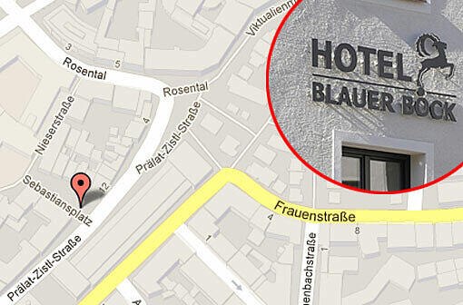 Im Hotel und Restaurant Blauer Bock (Sebastiansplatz 9) ist die Zwischendecke eingestürzt. Fünf Menschen wurden bei dem Unfall leicht verletzt.