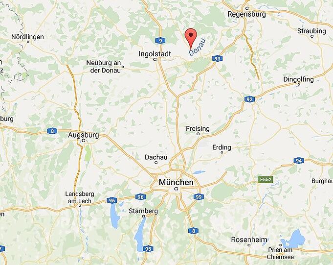 95 Kilometer von München entfernt: Ím Markt Pförring (Kreis Eichstätt) ist das Kammergrab entdeckt worden.