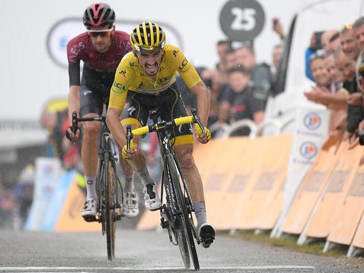 Der Franzose Julian Alaphilippe bleibt weiter im Gelben Trikot.