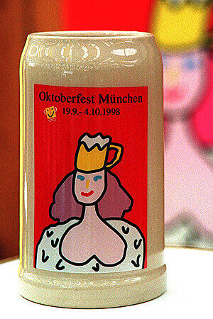 Der offizielle Wiesn-Krug von 1998.